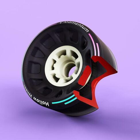 Hollow Wheels PRO: Maximum Grip | Max Grip Electric Skateboard Wheels | Boosted, Exway, Meepo, Backfire, and Evolve Longboard in Saudi Arabia