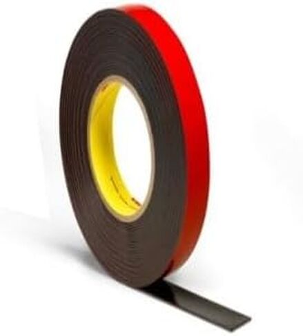 تصميمات مسار جديدة 1/4 بوصة × 5 قدم. شريط سيارات متقدم مزدوج الجوانب | لاصق احترافي قوي وشديد التحمل للسيارات وسيارات الدفع الرباعي والشاحنات | ملحقات قطع غيار السيارات الخارجية والداخلية، والتشذيب، والقولبة in Kuwait