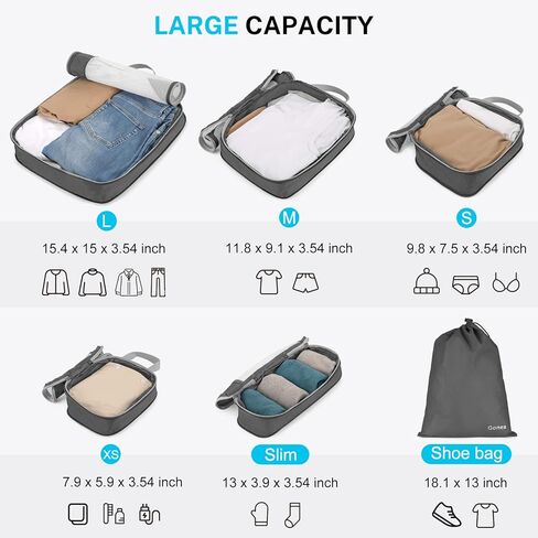 حقيبة جونيكس للسفر سعة 150 لتر مع مكعبات تعبئة مضغوطة in Kuwait