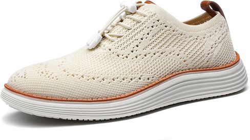 GSOHINO Men's Lightweight Casual Sneakers Dress Oxfords Business Walking Shoes Loafers Comfortable Breathable Mesh Arch Support in Kuwait