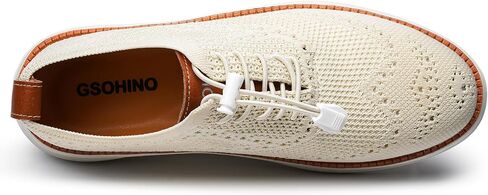 GSOHINO Men's Lightweight Casual Sneakers Dress Oxfords Business Walking Shoes Loafers Comfortable Breathable Mesh Arch Support in Kuwait