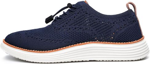 GSOHINO Men's Lightweight Casual Sneakers Dress Oxfords Business Walking Shoes Loafers Comfortable Breathable Mesh Arch Support in Kuwait