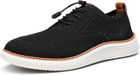 GSOHINO Men's Lightweight Casual Sneakers Dress Oxfords Business Walking Shoes Loafers Comfortable Breathable Mesh Arch Support in Kuwait