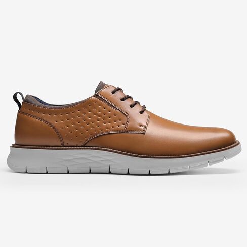 Cestfini Brown Mens Dress Sneakers Casual Dress Shoes Business Oxford Shoes Comfortable Formal Derby Office Shoes XXDX005M-RT-US-BROWN-10 in Saudi Arabia