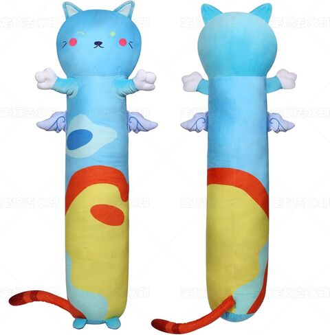 وسادة جسم قطة طويلة من القطيفة من MerryXD Kawaii، مقاس 53 بوصة، حيوانات محشوة سوداء ناعمة لطيفة، ألعاب دمى كبيرة للأطفال، هدايا مثالية للعناق، والفتيات، والصديقات، والأولاد، وأعياد الميلاد، والكريسماس، والهالوين، وعيد الحب in Kuwait