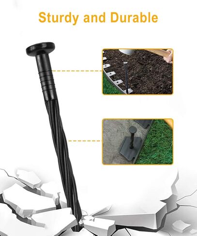 تم تصميم مسامير تثبيت المناظر الطبيعية البلاستيكية مقاس 8 بوصات من Meboyz للاستخدام مع حواف الرصف وحواجز الأعشاب والعشب الاصطناعي والمزيد. in Kuwait