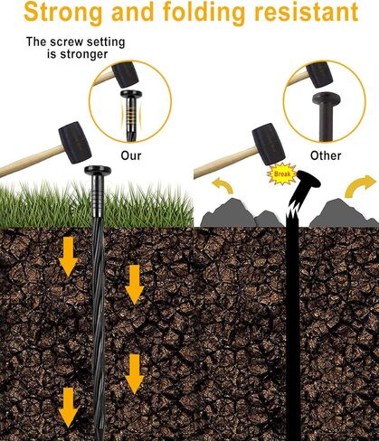 تم تصميم مسامير تثبيت المناظر الطبيعية البلاستيكية مقاس 8 بوصات من Meboyz للاستخدام مع حواف الرصف وحواجز الأعشاب والعشب الاصطناعي والمزيد. in Kuwait