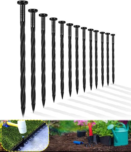 تم تصميم مسامير تثبيت المناظر الطبيعية البلاستيكية مقاس 8 بوصات من Meboyz للاستخدام مع حواف الرصف وحواجز الأعشاب والعشب الاصطناعي والمزيد. in Kuwait