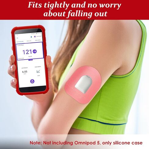 YOUSHARES Silicone Case for Omnipod 5 Receiver, Anti Slip Protective Cover Soft Gel Skin Suitable for Omnipod Device (Black) in Kuwait