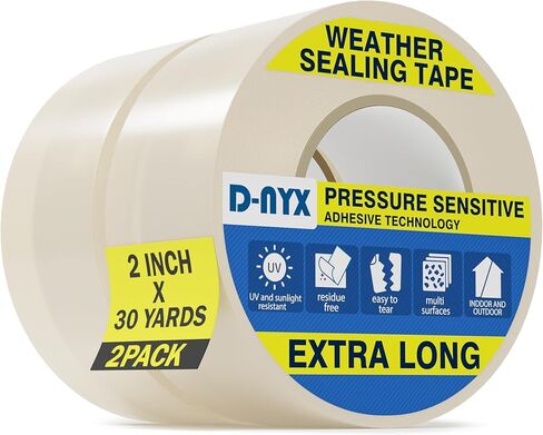 Weather Sealing Tape for Window Heavy-Duty Residue-Free RV Insulation Tape for Doors and Windows | Plastic Window Coverings for Winter | Weather Stripping Tape in Kuwait