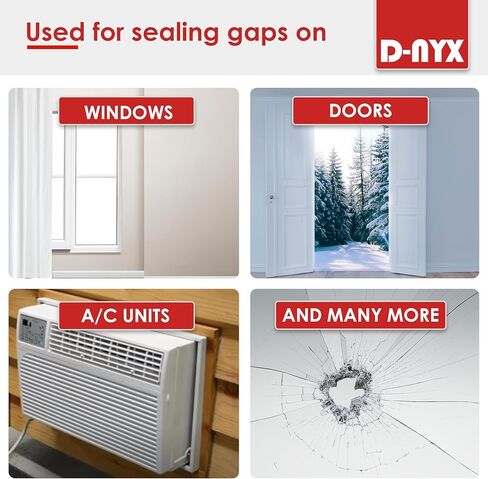 Weather Sealing Tape for Window Heavy-Duty Residue-Free RV Insulation Tape for Doors and Windows | Plastic Window Coverings for Winter | Weather Stripping Tape in Kuwait