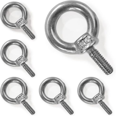 6 عبوات من مسامير حلقية من الفولاذ المقاوم للصدأ من YiJiLi ملحومة بقضيب برغي مغلق ومسامير براغي مقاومة للتآكل (M3، 304 غير القابل للصدأ) in Kuwait