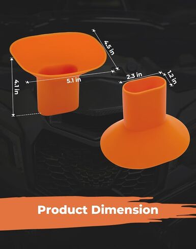 KEMIMOTO UTV Oil Funnel Foldable Oil Change Funnel Compatible with Can-am Maverick X3 Defender, Flexible Automotive Silicone Oil Funnel, Skid Plate Funnel for UTV, ATV, Cars, Motocyles and Trucks in Saudi Arabia