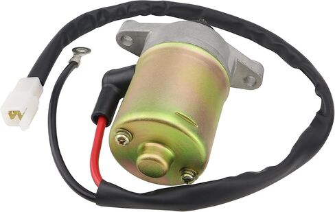 shamofeng Starter w/Bendix & Relay for GY6 47cc 49cc 50cc 60cc 80cc 100cc 4-Stroke 139QMB 139QMA 147QMD Scooter Moped ATV, for TaoTao Jonway Sunl Roketa Most Chinese Brands,Dual-Wire w/Screws & Wrench in Saudi Arabia