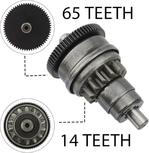 shamofeng Starter w/Bendix & Relay for GY6 47cc 49cc 50cc 60cc 80cc 100cc 4-Stroke 139QMB 139QMA 147QMD Scooter Moped ATV, for TaoTao Jonway Sunl Roketa Most Chinese Brands,Dual-Wire w/Screws & Wrench in Saudi Arabia