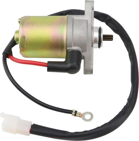 shamofeng Starter w/Bendix & Relay for GY6 47cc 49cc 50cc 60cc 80cc 100cc 4-Stroke 139QMB 139QMA 147QMD Scooter Moped ATV, for TaoTao Jonway Sunl Roketa Most Chinese Brands,Dual-Wire w/Screws & Wrench in Saudi Arabia