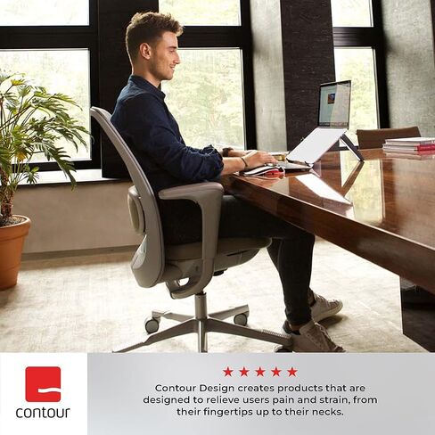 Contour Design Ultimate Workstation Red Wireless - تتضمن لوحة مفاتيح RollerMouse Red & Balance - مجموعة لوحة مفاتيح وماوس لاسلكية مريحة - متوافقة مع أجهزة كمبيوتر Mac والكمبيوتر الشخصي in Kuwait