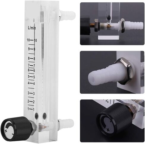 مقياس تدفق الغاز، LZQ-7 1-10LPM جهاز اختبار الأكسجين أحادي الاتجاه مع صمام التحكم للنيتروجين والهواء والغاز والهيدروجين in Kuwait