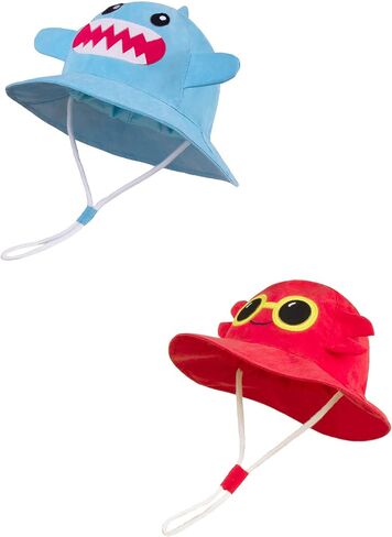 LANGZHEN Kids Summer Sun Protection Hat Cute Animals Designed Toddler Baby Boys Girls Bucket Hat in Saudi Arabia