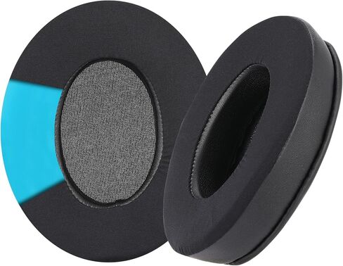 MC magic cushion Replacement Cooling-Gel Ear Pads for HyperX Cloud 1/2、Alpha,Alpha S/Cloud Flight/Flight S/Stinger、Stinger S、Stinger core/High-Density, Shock-Absorbing Foam,Ice Silk Fabric (Black) in Saudi Arabia