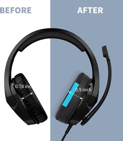 MC magic cushion Replacement Cooling-Gel Ear Pads for HyperX Cloud 1/2、Alpha,Alpha S/Cloud Flight/Flight S/Stinger、Stinger S、Stinger core/High-Density, Shock-Absorbing Foam,Ice Silk Fabric (Black) in Saudi Arabia
