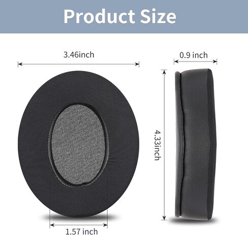 MC magic cushion Replacement Cooling-Gel Ear Pads for HyperX Cloud 1/2、Alpha,Alpha S/Cloud Flight/Flight S/Stinger、Stinger S、Stinger core/High-Density, Shock-Absorbing Foam,Ice Silk Fabric (Black) in Saudi Arabia