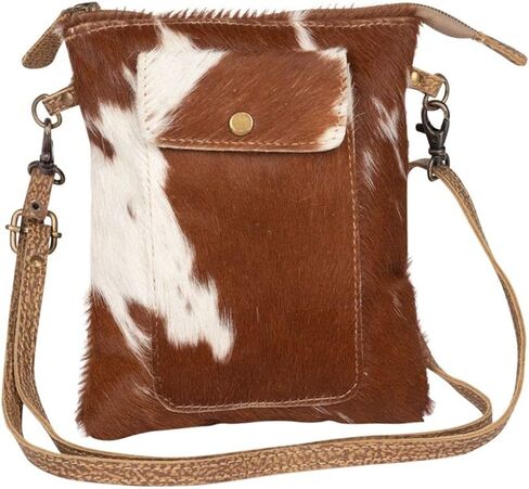 Myra Bag Leather Lithe Cowhide Small Bag Upcycled Leather & Cowhide S-2234 in Kuwait