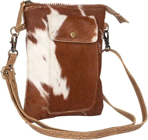 Myra Bag Leather Lithe Cowhide Small Bag Upcycled Leather & Cowhide S-2234 in Kuwait
