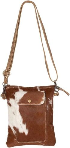 Myra Bag Leather Lithe Cowhide Small Bag Upcycled Leather & Cowhide S-2234 in Kuwait