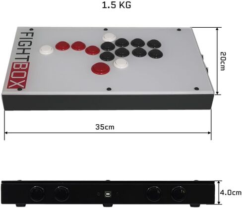 جهاز التحكم في ألعاب FightBox F10-PS مزود بجميع الأزرار بدون ذراع، متوافق مع أجهزة الكمبيوتر/PS3/PS4 in Kuwait