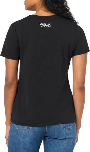 Karl Lagerfeld Paris Women's Bonjour Logo T-Shirt in Saudi Arabia