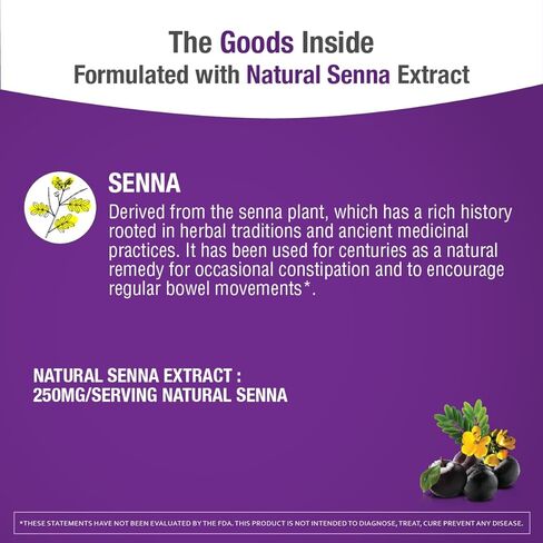 Prunelax Ciruelax Maximum Relief Laxative Tablets with Natural Senna for Occasional Constipation, Senna Extract, Vegan & Gluten-Free, Gentle Overnight Relief - 60ct (Pack of 5) in Saudi Arabia