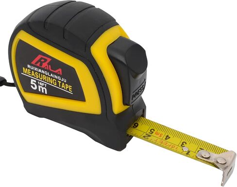Auto-Lock Measuring Tape, 16-Feet (5M) Dual Side Retractable Tape Measure, Inch/Metric Scale, MID Accuracy, for Electricians, Carpenter, Surveyors and Engineers, with Rubber Protective Casing in Saudi Arabia