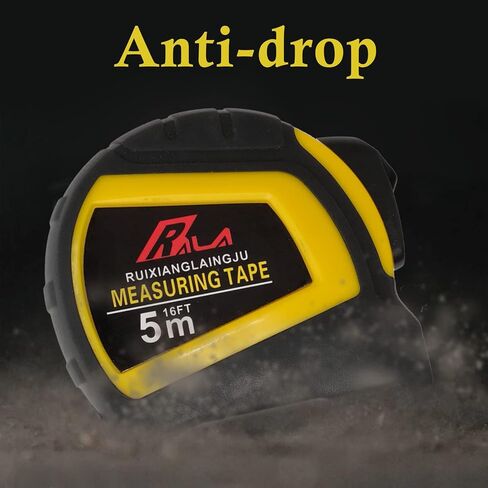 Auto-Lock Measuring Tape, 16-Feet (5M) Dual Side Retractable Tape Measure, Inch/Metric Scale, MID Accuracy, for Electricians, Carpenter, Surveyors and Engineers, with Rubber Protective Casing in Saudi Arabia