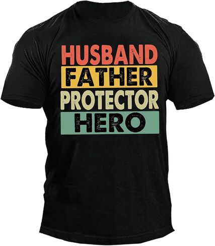 زوج حامي بطل تي شيرت الآباء يوم بلايز لأبي الأب الجدة الرجال قميص حجم M L XL XXL 3XL in Kuwait