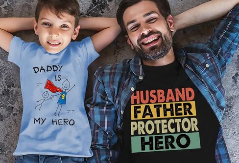 زوج حامي بطل تي شيرت الآباء يوم بلايز لأبي الأب الجدة الرجال قميص حجم M L XL XXL 3XL in Kuwait
