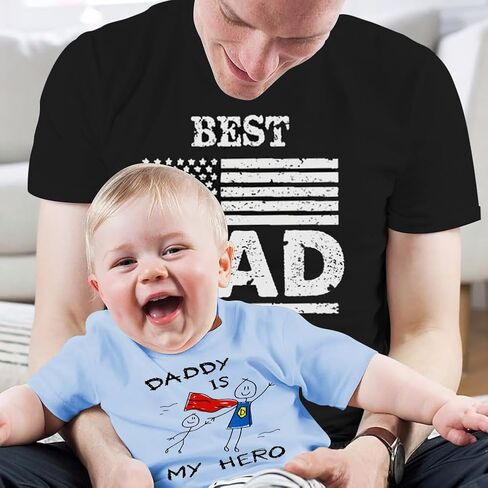 Husband Protector Hero T-Shirt Fathers Day Tops for Dad Daddy Novelty Men Shirt Size M L XL XXL 3XL in Saudi Arabia