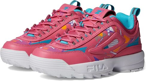 Fila Disruptor II Premium (Big Kid) Bubblegum/Scuba Blue/White 6 Big Kid M in Saudi Arabia