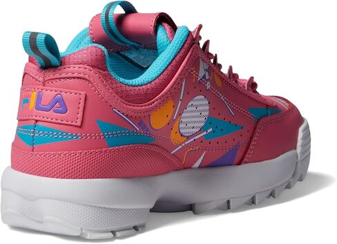 Fila Disruptor II Premium (Big Kid) Bubblegum/Scuba Blue/White 6 Big Kid M in Saudi Arabia