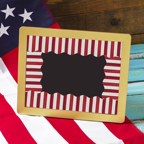 JarThenaAMCS 65.6Ft Patriotic Bulletin Board Border Vintage Stars and Stripes Die Cut Trim Border Roll for 4th of July School Classroom Office Decor, 2 Rolls in Saudi Arabia
