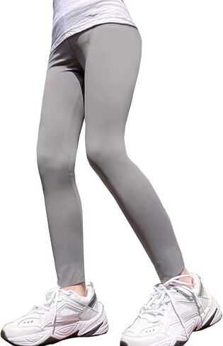 JYCPFLIT Girl's Athletic Leggings - Kids High Waist Outdoor Stretch Sports Pants Runing Fitness Dance Yoga Pants in Saudi Arabia