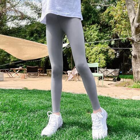 JYCPFLIT Girl's Athletic Leggings - Kids High Waist Outdoor Stretch Sports Pants Runing Fitness Dance Yoga Pants in Saudi Arabia