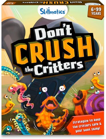 لعبة لوحة Skillmatics - لا تسحق المخلوقات، لعبة استراتيجية ممتعة ومثيرة لليلة الألعاب العائلية، وألعاب الورق والألعاب للأطفال والمراهقين والبالغين، هدايا للأولاد والبنات من سن 6 و7 و8 و9 سنوات فما فوق in Kuwait
