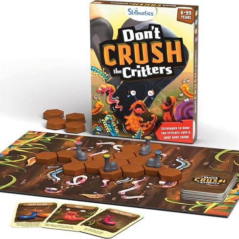 لعبة لوحة Skillmatics - لا تسحق المخلوقات، لعبة استراتيجية ممتعة ومثيرة لليلة الألعاب العائلية، وألعاب الورق والألعاب للأطفال والمراهقين والبالغين، هدايا للأولاد والبنات من سن 6 و7 و8 و9 سنوات فما فوق in Kuwait