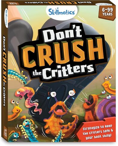 لعبة لوحة Skillmatics - لا تسحق المخلوقات، لعبة استراتيجية ممتعة ومثيرة لليلة الألعاب العائلية، وألعاب الورق والألعاب للأطفال والمراهقين والبالغين، هدايا للأولاد والبنات من سن 6 و7 و8 و9 سنوات فما فوق in Kuwait