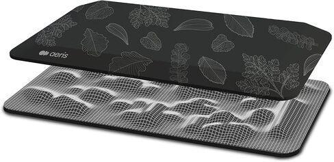 aeris Muvmat - Thick Anti Fatigue Mat for Standing Desks – Premium Kitchen Mat- Ergonomic 2-Zone Standing Desk Mat - Durable Non- Slip Home Office Mat with Jungle Art Cover in Saudi Arabia