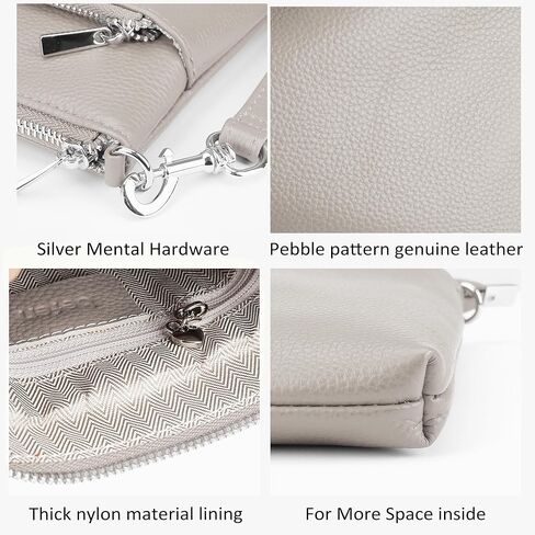 محفظة صغيرة من الجلد الطبيعي من befen للنساء للسفر وحقائب كروس خفيفة الوزن مع حزام كتف قابل للتعديل in Kuwait