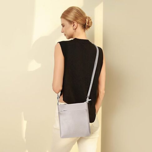 محفظة صغيرة من الجلد الطبيعي من befen للنساء للسفر وحقائب كروس خفيفة الوزن مع حزام كتف قابل للتعديل in Kuwait