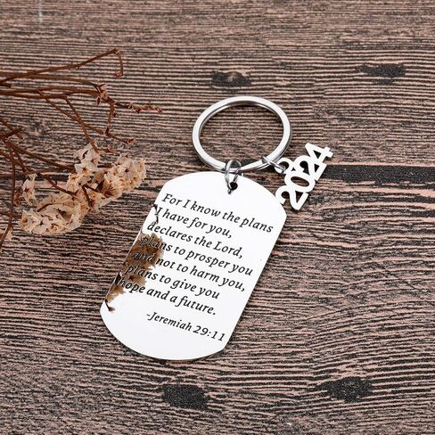 Graduation Gifts Keychain For Her Him Class of 2024 Senior High School Graduate Gifts for Boys Preschool College Medical Engineer Students School Nurse Master Phd Degree Gifts From Mom Dad I Know in Kuwait