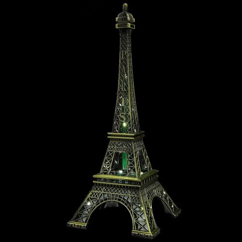 Totority Led Light Up Eiffel Tower Night Light Led Table Lamp 3D Puzzle Eiffel Tower Romantic Paris Architecture Model Building Craft Desktop Home Decoration Art Gift B in Saudi Arabia